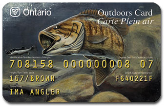 Ontario Fishing Outdoors Card